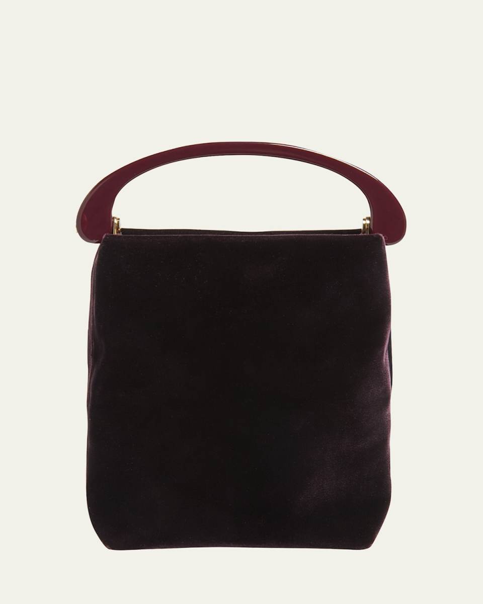 Velvety Viscose Mini Crossbody Bag